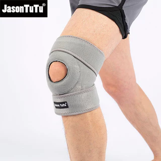 Jasontu 1 ชิ้น Breathable Four Spring เข่าสนับสนุนรั้ง Kneepad ปรับ Patella Pads ความปลอดภัย
