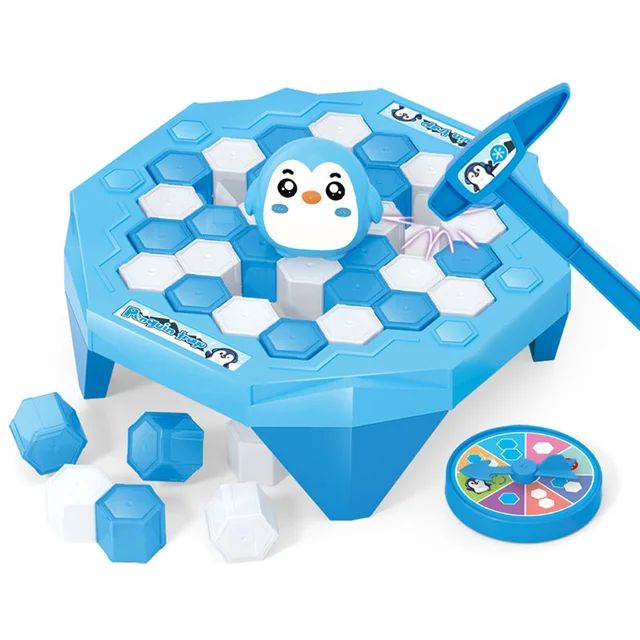Mini Knocking Ice Rescue Little Penguins/กบเกมของเล่นเด็กปริศนา Strike Ice Block ผู้ปกครองเด็ก Interactive Board เกมของเล่น