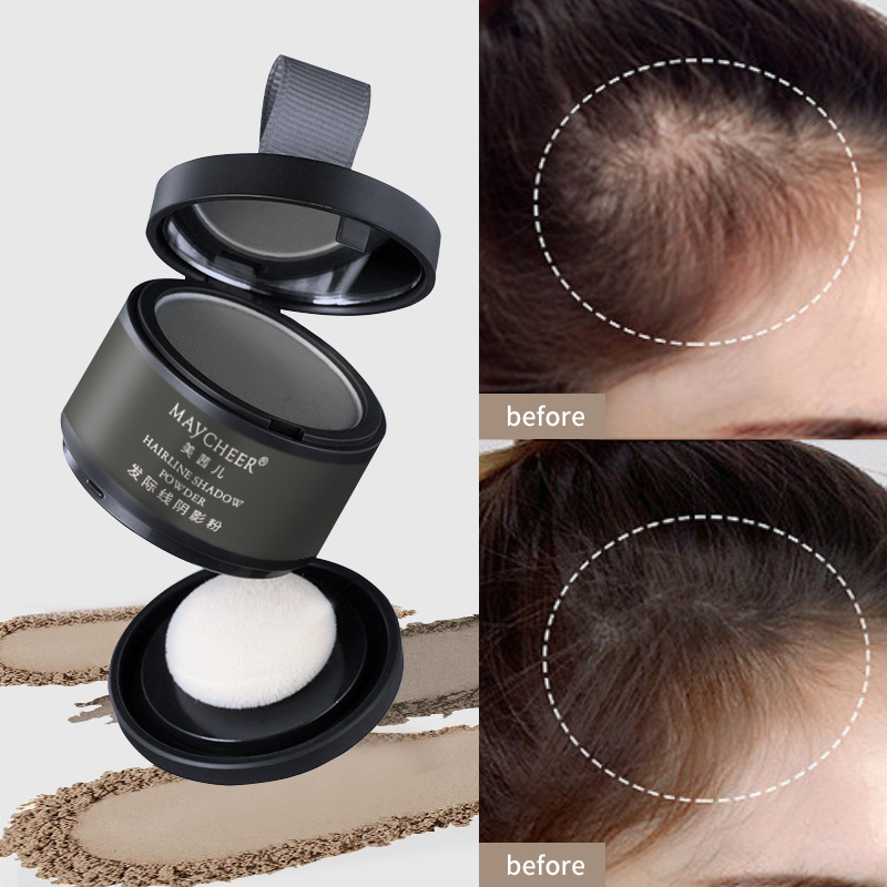 Maycheer hairline contour shadow powder modifies และเติมเส้นผมหน้าผากเพื่อให้ย้อมผมกันน้ําและกันเหงื่อ