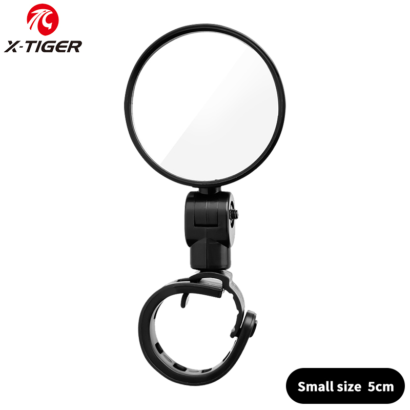 X-tiger กระจกมองหลังจักรยาน 360° ปรับกระจกนูนกระจกมองหลังล้างสนามมุมมองพับจักรยานกระจกมองหลัง