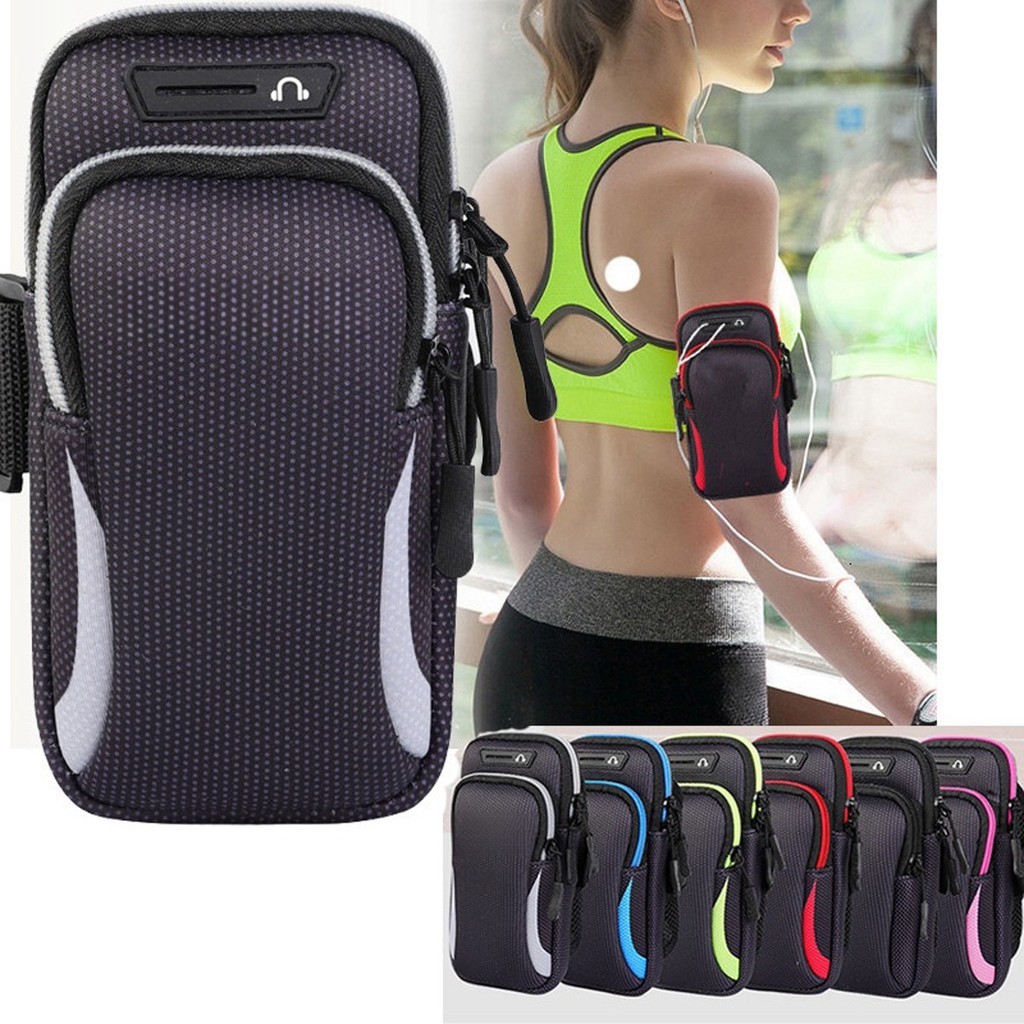 ที่วางโทรศัพท์ปลอกแขนสําหรับวิ่ง - เข้ากันได้กับ iPhone 15-6 & Galaxy S24/Note, Unisex Gym Sport