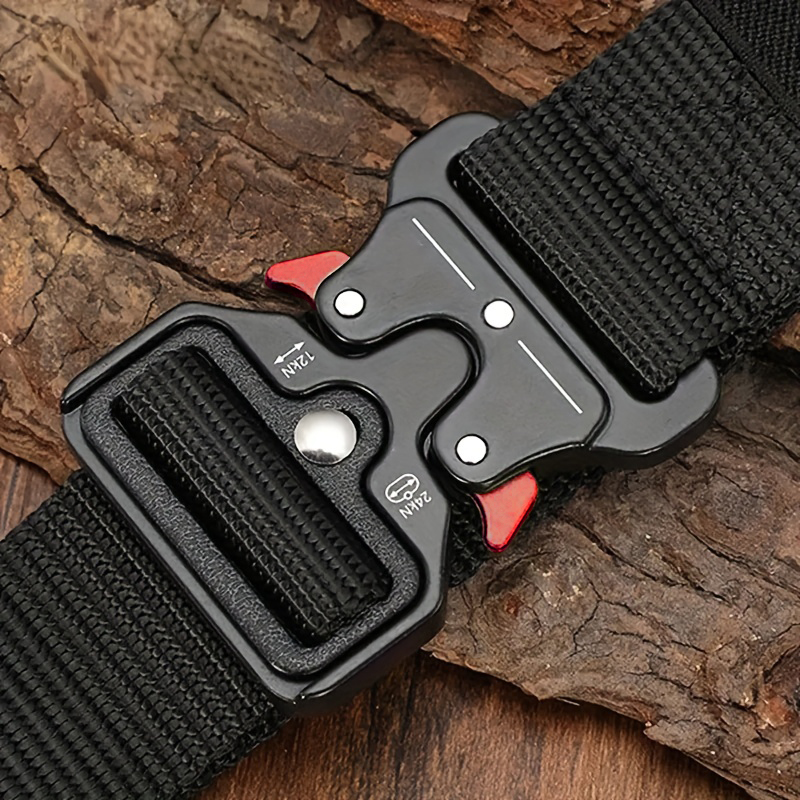เข็มขัดผู้ชายกลางแจ้งการล่าสัตว์ยุทธวิธีเข็มขัด Multi-Function Buckle เข็มขัดไนลอนคุณภาพสูง Marine Corps เข็มขัดผ้าใบ