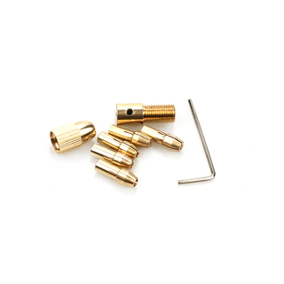 ชุดหนึ่ง 7 ชิ้น Micro เจาะ Bit Collet ชุด, 2.35 มม./3.17 มม.เจาะขนาดเล็ก Chuck สําหรับเครื่องมือโรตารี่และเจาะมือ