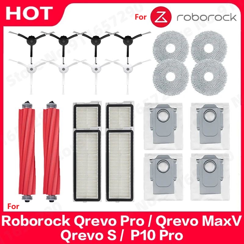 อุปกรณ์เสริมสูญญากาศหุ่นยนต์สําหรับ Roborock Q Revo MaxV / Q Revo S / Q Revo Pro Dust Bag Mop
