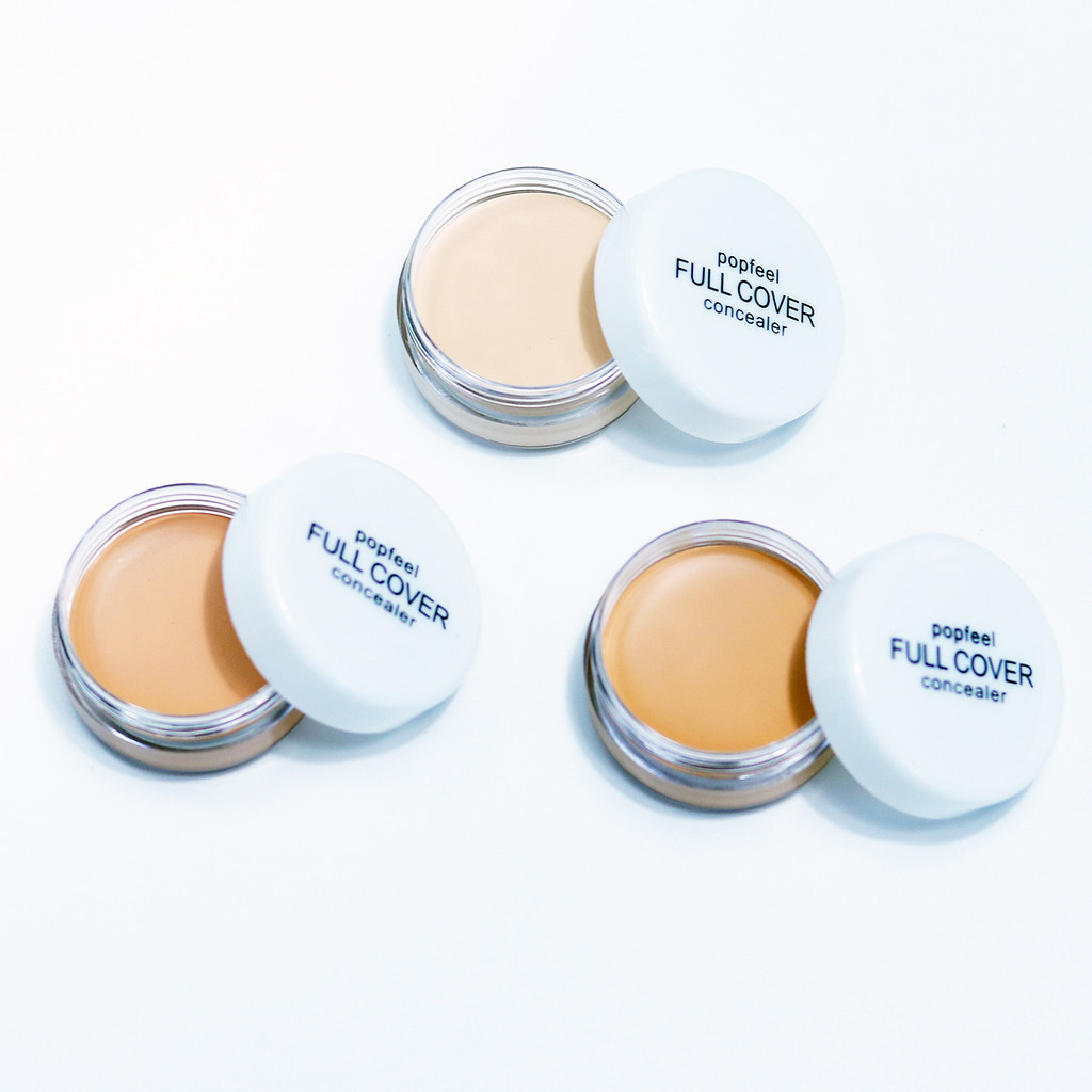 คอนซีลเลอร์ POPFEEL, ครีมแก้ไขสีปกปิดเต็มรูปแบบสําหรับความหมองคล้ํา, จุด, อาการบวม, เครื่องแก้ไขดวงตาที่มีความคมชัดสูงสําหรับทุกสีผิว