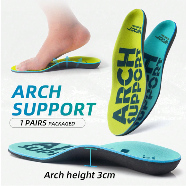 ซื้อ ตัดฟรี Arch Support พื้นรองเท้าที่สะดวกสบาย Plantar Fasciitis Correction Insole Running Insole สําหรับผู้ชายและผู้หญิง