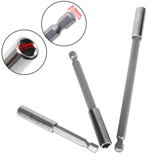 หนึ่งชุด Hex Shank Extension Connecting Rod ชุด, 1/4 นิ้ว Quick-Change 60/75/100/150 มม.สําหรับสว่านและไขควง