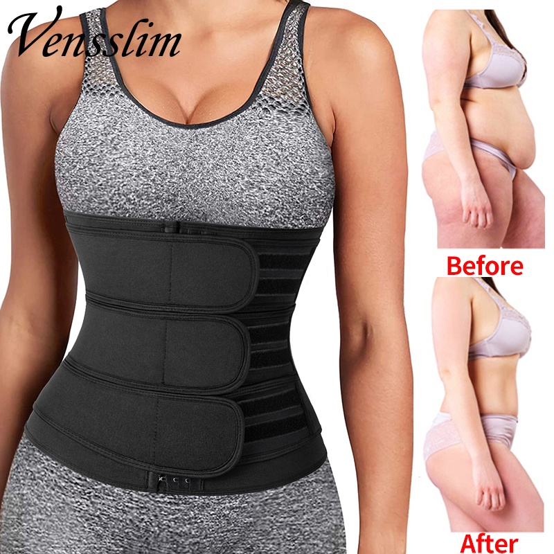 Vensslim Neopren เทรนเนอร์เอวสําหรับผู้หญิงออกกําลังกาย Body Shaper Plus ขนาด Trimmer เข็มขัดซาวน่าเหงื่อรัดตัว Cincher Slimming Shapewear