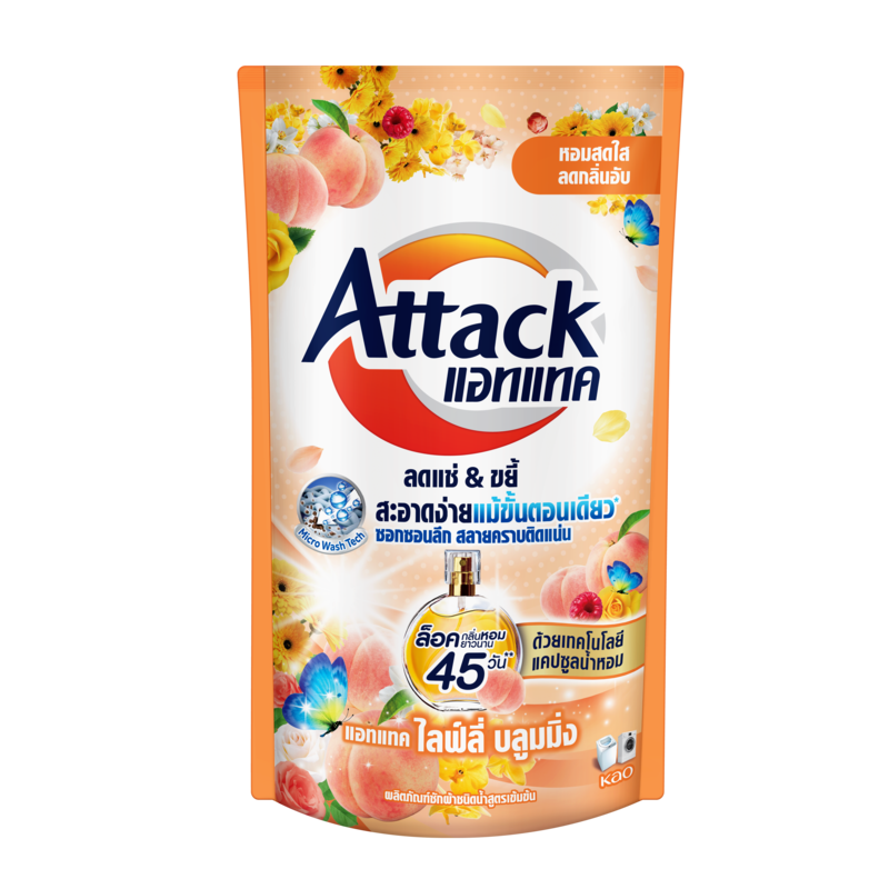 [Gift] Attack Liquid Lively Blooming 550ml. แอทแทค น้ำยาซักผ้า ไลฟ์ลี่ บลูมมิ่ง 550 มล. (สินค้าสมนาคุณงดจำหน่าย)
