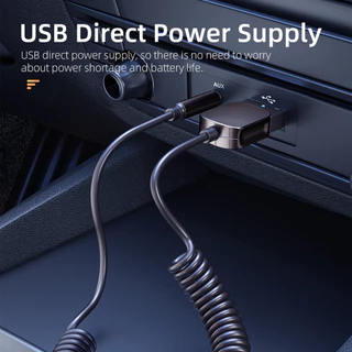 Essager อะแดปเตอร์รับสัญญาณเสียงไร้สาย Bluetooth 5.0 Aux Usb ถึง 3.5 มม. แจ็คเสียงไมโครโฟนแฮนด์ฟรีสําหรับรถยนต์เครื่องรับบลูทูธ