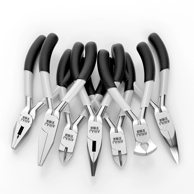 16.6 ซม.มินิคีม DIY เครื่องมือตกปลาคีม ขนาดเล็กเข็ม-จมูกคีมคีมแนวทแยง