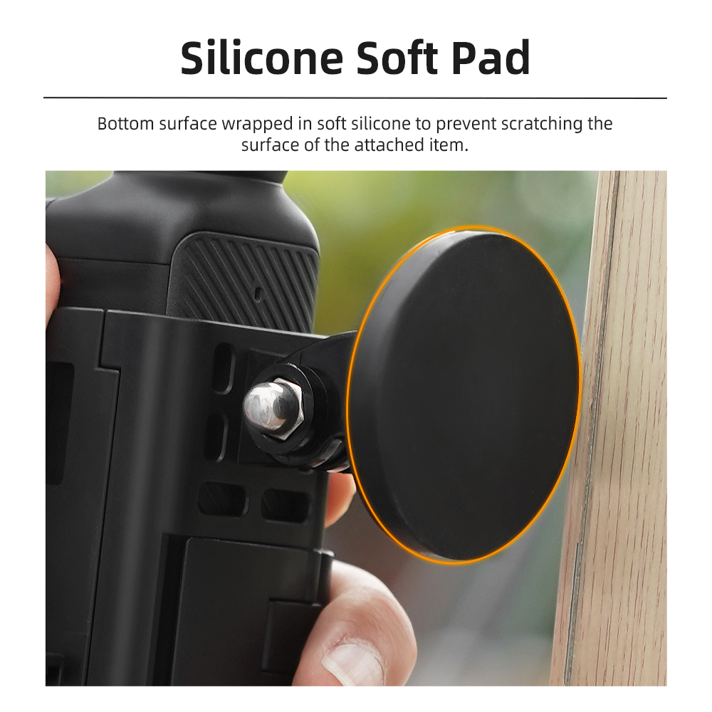 Flymile อะแดปเตอร์ Mount สําหรับ DJI Osmo Pocket 3 กล้อง Gimbal แม่เหล็กขยายวงเล็บป้องกันกรณี Handle Housing Shell QUICK Release อุปกรณ์เสริม