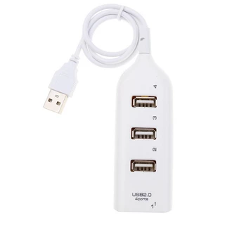ฮับ USB สําหรับแล็ปท็อป PC 4 พอร์ต USB2.0 Distribution Splitter Fast อะแดปเตอร์แปลง OTG