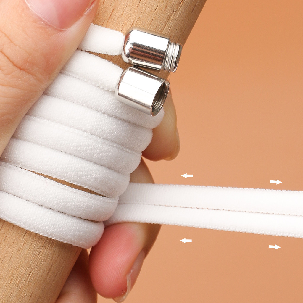 1คู่ไม่มีผูกเชือกผูกรองเท้ายืดหยุ่น,เชือกรองเท้าสากลสําหรับเด็กและผู้ใหญ่,เชือกผูกรองเท้าแบนแบบไม่มีผูกสําหรับรองเท้าวิ่งที่มีล็อคโลห