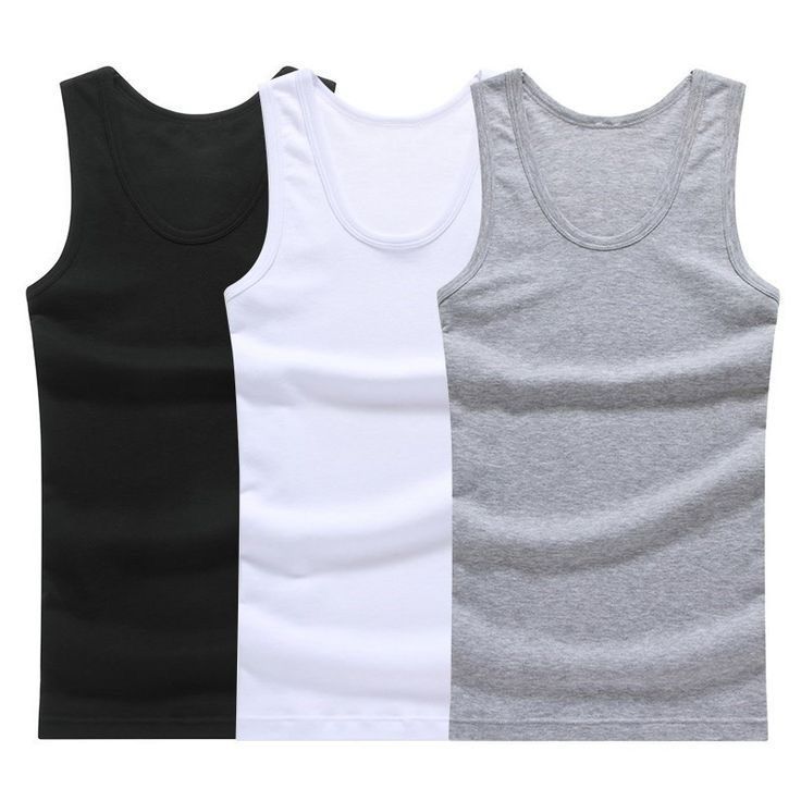 ฤดูร้อนผู้ชายเสื้อกั๊กบางBreathableกีฬาBottomingเกลียวเสื้อคอกลม