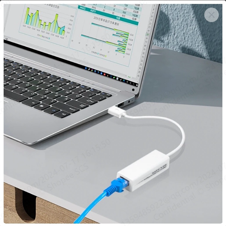 อะแดปเตอร์การ์ดเครือข่ายอีเธอร์เน็ต LAN USB 2.0 เป็น RJ45 10 100Mbps TYPEC สําหรับแล็ปท็อป PC Windows 7 8 10 11