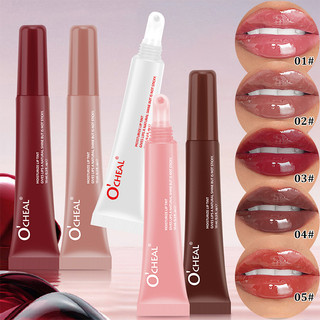 Ocheal Water-Light Dudu Lipstick: Mirror Gloss, Rich Lip Oil, Moisturizing & Non-Staining, For Christmas Gift