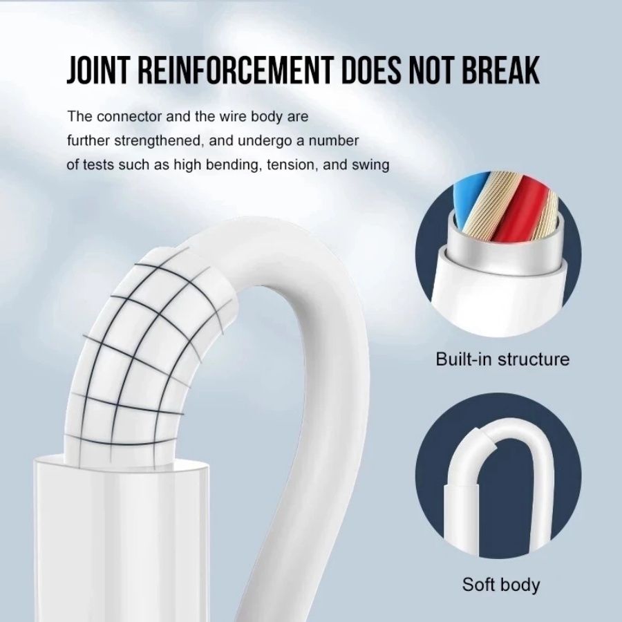 สายชาร์จเร็ว USB-C PD 20W/27W สําหรับ iPhone 6 7 8 X XS XR 11 12 13 14 สีขาว - รูปที่ 4