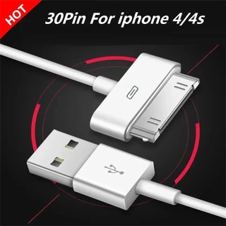 สายชาร์จข้อมูล USB 1M สําหรับ iPhone 4 4s 3G 3GS iPad 1 2 3 และโทรศัพท์ Touch