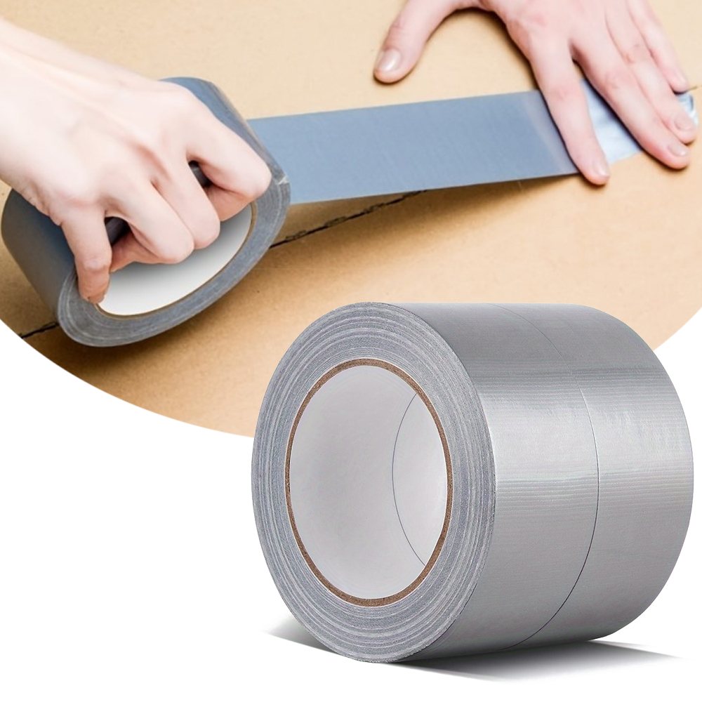 Silver ผ้าท่อเทป Heavy Duct กันน้ํา Strong เทปกาวสําหรับบรรจุปิดผนึก Moving Lable