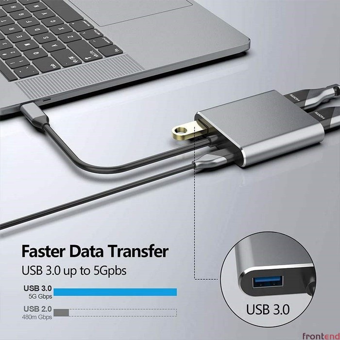 4 in 1 ประเภท C ถึง 4K HDMI HDTV 1080P VGA USB 3.0 หญิงอะแดปเตอร์แปลงสายเคเบิลสําหรับ Windows