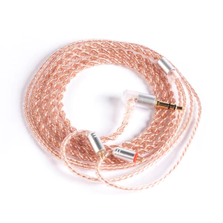 Kbear 2PIN MMCX QDC TFZ IEM สาย 4-Core ทองแดงบริสุทธิ์หูฟังเปลี่ยนสาย 3.5 มม.สําหรับ KZ ZST ZSN PRO X EDX PRO ZS10 PRO DQS AS10 CCA CRA C10 KBEAR KS1 KS2