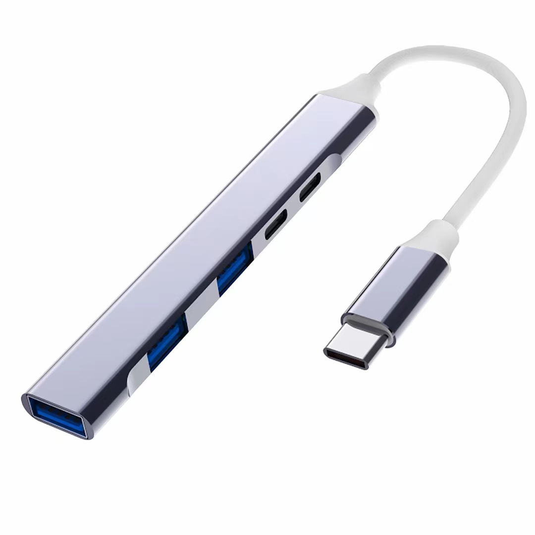 PD Charge USB C HUB Type C 3.0 อลูมิเนียม 5 in 1 ขยายโอนข้อมูลเร็ว อุปกรณ์แท็บเล็ต คอมพิวเตอร์ PC Macbook อุปกรณ์เสริม
