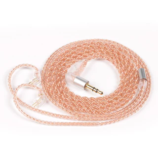 Kbear 2PIN MMCX QDC TFZ IEM สาย 4-Core ทองแดงบริสุทธิ์หูฟังเปลี่ยนสาย 3.5 มม.สําหรับ KZ ZST ZSN PRO X EDX PRO ZS10 PRO DQS AS10 CCA CRA C10 KBEAR KS1 KS2