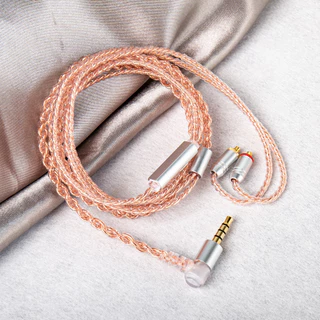 Kbear 2PIN MMCX QDC TFZ IEM สาย 4-Core ทองแดงบริสุทธิ์หูฟังเปลี่ยนสาย 3.5 มม.สําหรับ KZ ZST ZSN PRO X EDX PRO ZS10 PRO DQS AS10 CCA CRA C10 KBEAR KS1 KS2