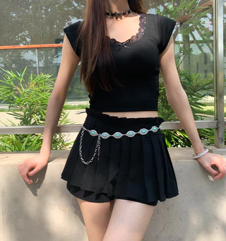 วินเทจโลหะเอวโซ่เข็มขัดผู้หญิงปรับสไตล์แฟชั่นอุปกรณ์เสริม