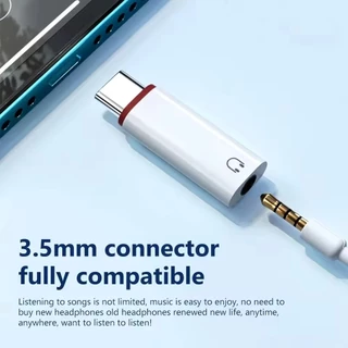 อะแดปเตอร์แปลง Type C เป็นช่องเสียบหูฟัง 3.5 มม. เหมาะสําหรับ iPhone 15 และหูฟัง Samsung