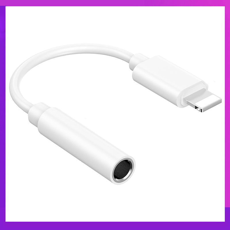 อะแดปเตอร์แจ็คหูฟังขนาด 3.5 มม. ตัวแปลง AUX เหมาะสําหรับ iPhone 14/13/12/11/XS/XR/X/8/7/6
