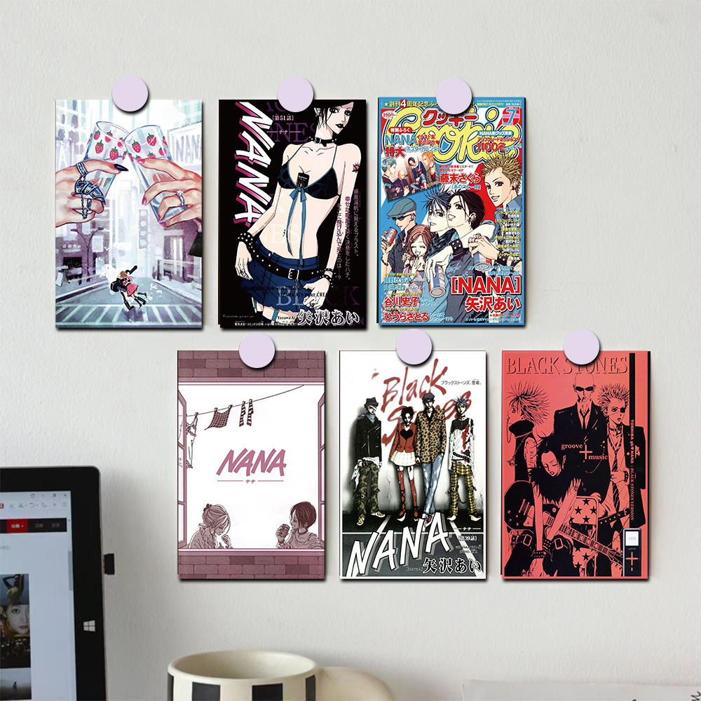 10 ชิ้น โปสเตอร์อนิเมะคลาสสิก NANA สําหรับตกแต่งห้องนอนของสาววัยรุ่น งานศิลปะบนผนังแนวเทรนดี้ ขนาดเล็ก สําหรับติดห้องหอพัก คอลลาจชุด