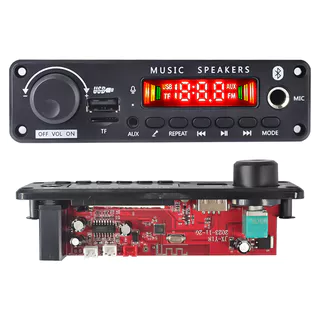 โมดูลเครื่องขยายเสียงบลูทูธ 5.3 50W พร้อมเครื่องเล่น MP3 วิทยุ FM USB TF และการบันทึกไมโครโฟน