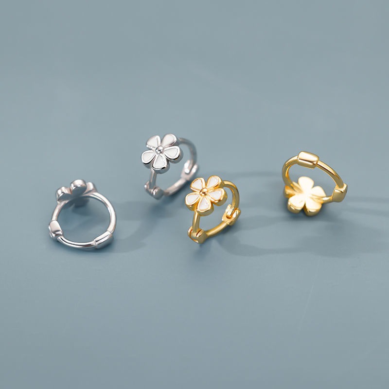 แฟชั่นต่างหูดอกเดซี่เกาหลีที่เรียบง่ายหรูหราเครื่องประดับอเนกประสงค์สําหรับผู้หญิงสวมใส่ทุกวันของขวัญ - รูปที่ 4