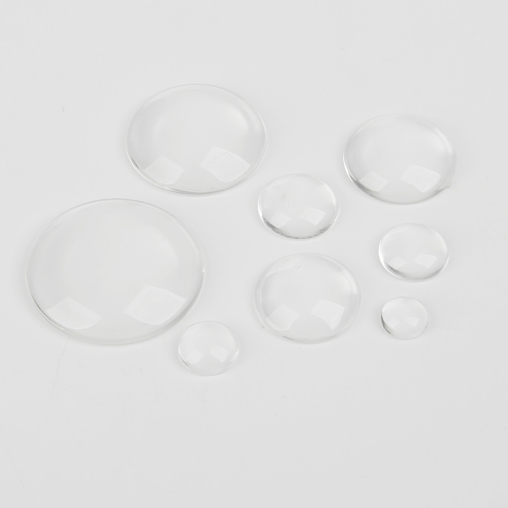 [คลังสินค้าพร้อม] แก้วหลังแบน Cabochon 8 - 30 มม.คริสตัลใส Cabochon Cameo สําหรับเครื่องประดับ Diy ทํา