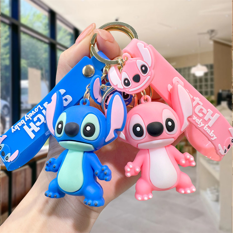 พวงกุญแจ จี้ตุ๊กตาการ์ตูน Stitch น่ารัก สําหรับผู้หญิง และผู้ชาย