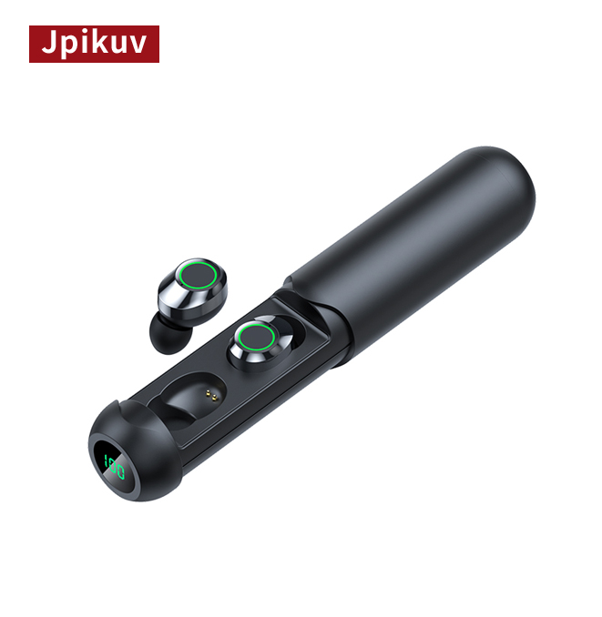 Jpikuv BQ40 V5.3 หูฟังสําหรับเล่นเกมลดเสียงรบกวนแบบแอคทีฟหูฟังไร้สายถังชาร์จแม่เหล็กความจุขนาดใหญ่พร้อมจอแสดงผล LED ของพลังงาน
