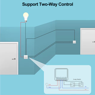 สวิตช์อัจฉริยะทํางานร่วมกับ Tuya Switch 16A Mini DIY ไฟ LED รองรับแอพชีวิตอัจฉริยะทํางานร่วมกับ Google Home