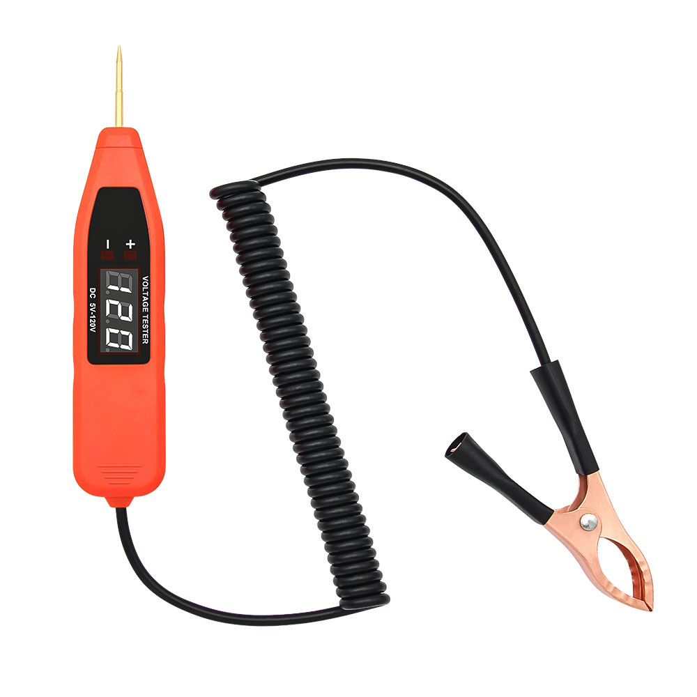 5-120V LCD ปากกาทดสอบแรงดันไฟฟ้าแบบดิจิตอลสําหรับรถยนต์และรถจักรยานยนต์ – เครื่องมือวินิจฉัย Power Probe ราคา ถูกที่สุด ดีลบีเคเค แกลเลอรีภาพที่ 6