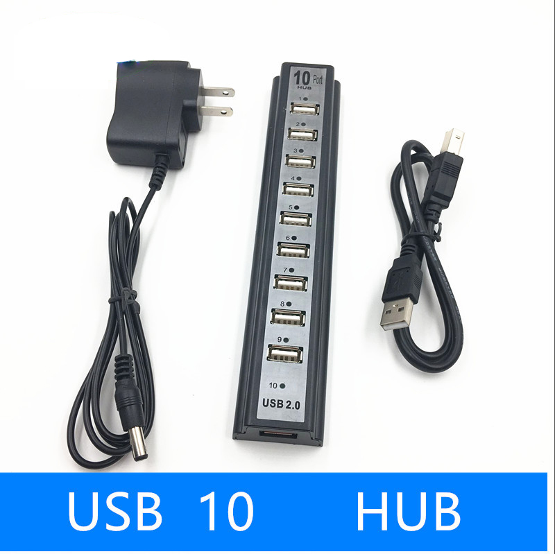 ตัวแยก USB, USB/hub 10 พอร์ต, พร้อมฮับอินเทอร์เฟซ 10usb