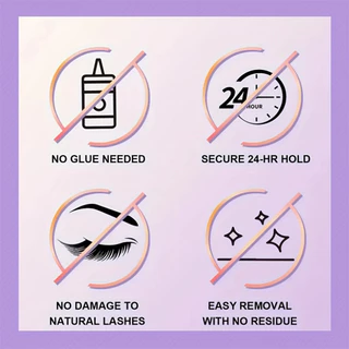 ขนตาปลอมแบบหางปลา ติดเองได้ ไม่ต้องใช้กาว 120 ชิ้น ขนาด 12 มม. ทรง C-curl สำหรับมือใหม่