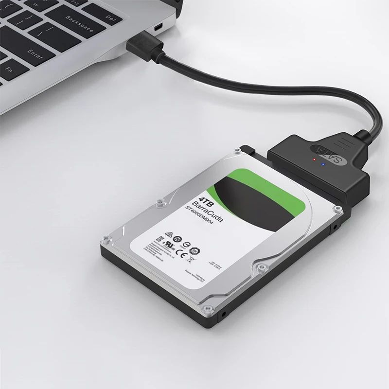 อะแดปเตอร์ USB 3.0 เป็น SATA สายเคเบิล USB 3.0 SATA รองรับ HDD ภายนอก 2.5 นิ้ว ฮาร์ดไดรฟ์ SSD 22 พินสายเคเบิลไดรฟ์ง่าย