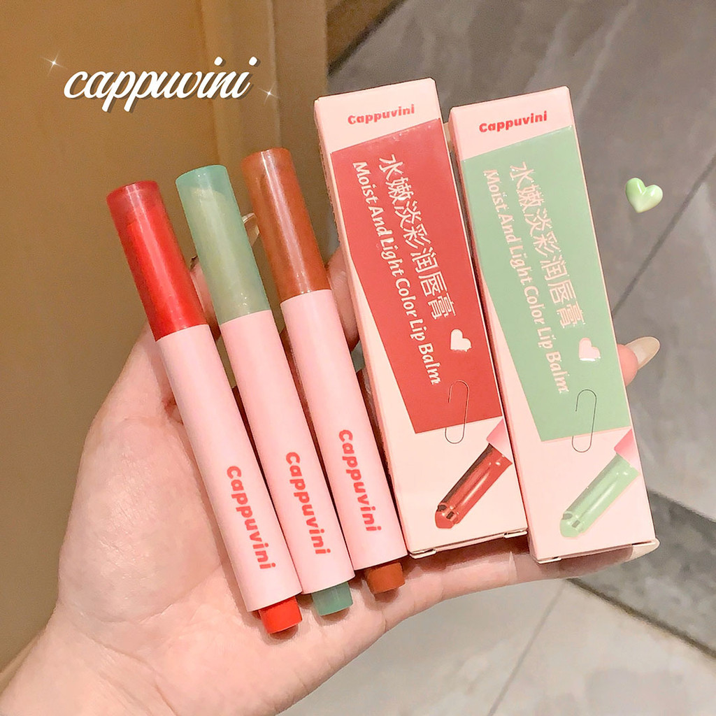 ซื้อ Cappuvini Watery Light Color Lip Balm Mirror Hydration Moisturizing Doe Lips Show Tender Lip Gloss ลิปสติกความงาม