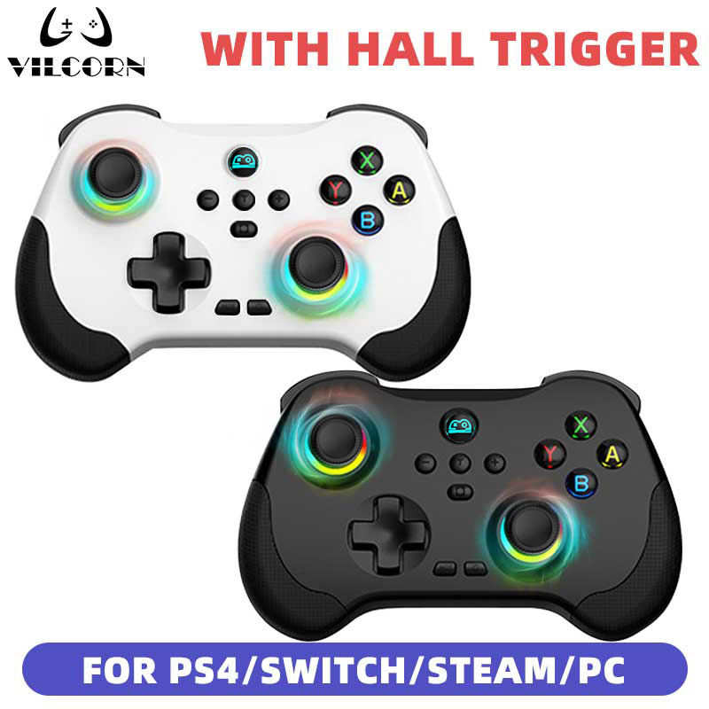ไร้สาย Mini Dual Hall Gamepad สําหรับสวิทช์ OLED PC Steam Deck ROG Ally เกม Controller จอยสติ๊กของขว