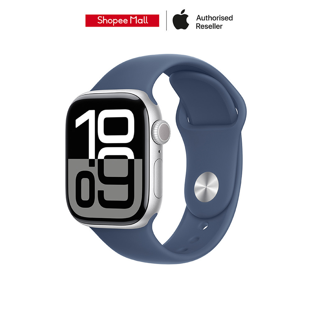 Apple Watch Series 10 GPS + Cellular 42mm Aluminium Case with Sport Band