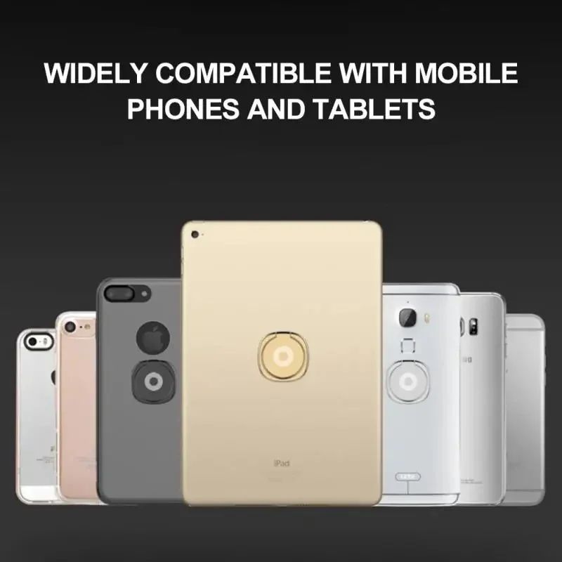 ที่วางโทรศัพท์โลหะขาตั้งแหวนนิ้วหมุนได้รองรับเดสก์ท็อปแบบบางพิเศษสําหรับด้ามจับในรถยนต์ - รูปที่ 3