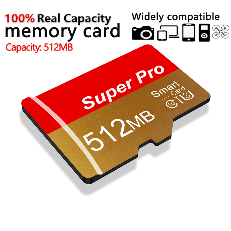 การ์ดจัดเก็บข้อมูลความเร็วสูงขนาดเล็ก Micro TF, SD, Class 10 U3 512MB, ความจุขนาดเล็ก, การ์ดจัดเก็บข้อมูลมือถือ