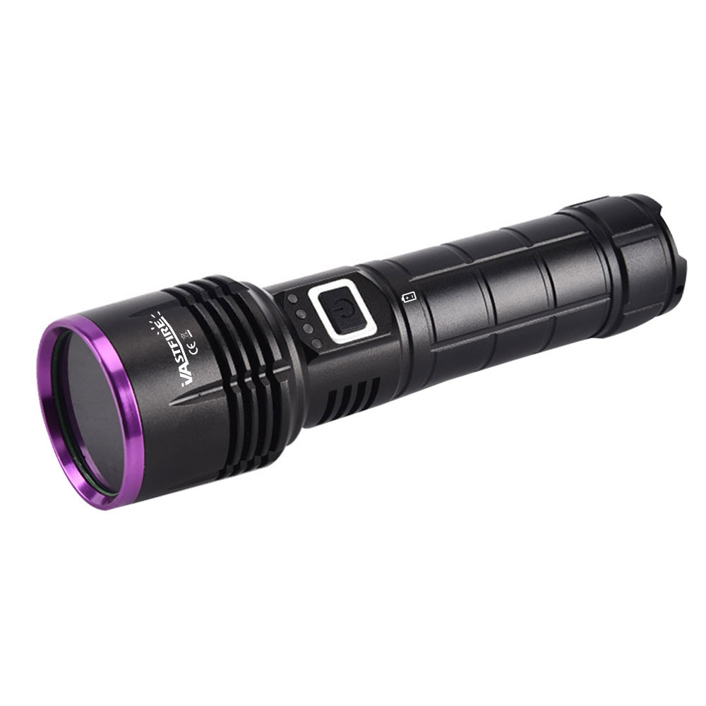 ไฟฉาย LED อัลตร้าไวโอเลต 365NM 30W สว่างพิเศษ พร้อมแบตเตอรี่ 26650 ชาร์จ USB ราคา ถูกที่สุด ดีลบีเคเค แกลเลอรีภาพที่ 7