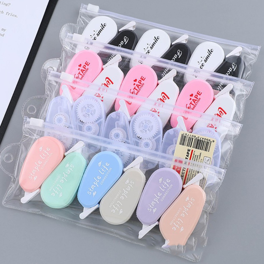 เทปลบคําผิด เน็ต-ฟามูส์ โมรันดี 6 ชิ้น ขนาดเล็กและพกพา มินิ 6 สีสันสดใส น่ารัก สําหรับเด็กผู้หญิง เทปลบคําผิด